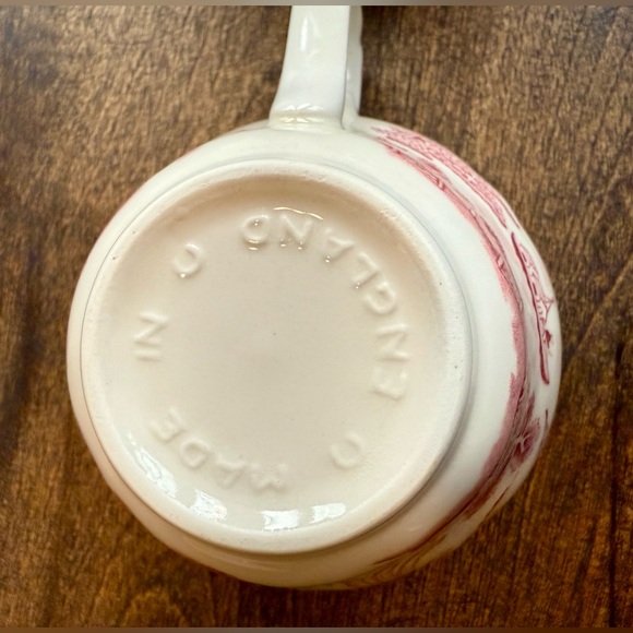 VTG Set of 6 Churchill Pink Willow Teacups with Saucers - Picture 5 of 13